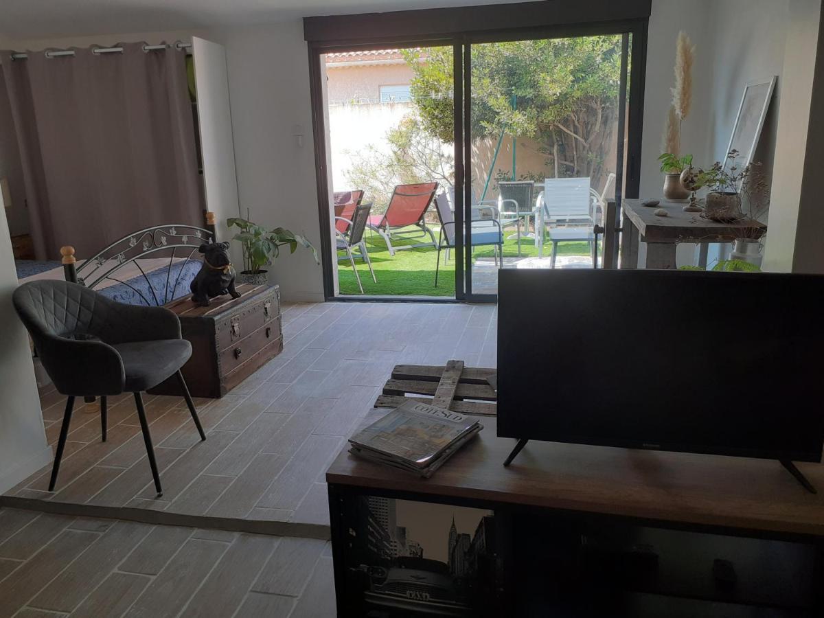 Loft Avec Clim, Parking Et Jardin Proche De La Mer Villa Sauvian Buitenkant foto