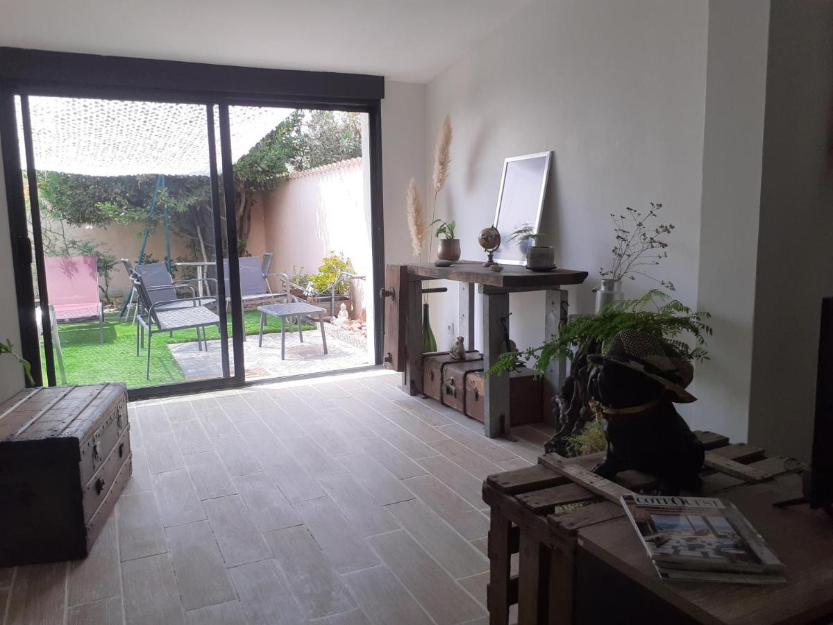 Loft Avec Clim, Parking Et Jardin Proche De La Mer Villa Sauvian Buitenkant foto